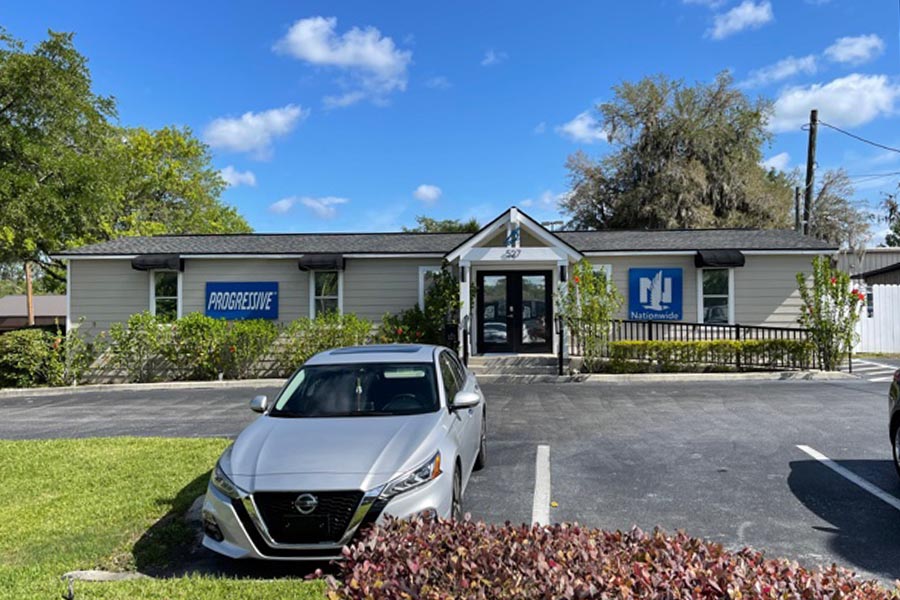Bill Lovell Insurance - Exterior View of Ocala, Florida Office, Located at 527 SW 10th Street, SR 200 in Ocala, FL